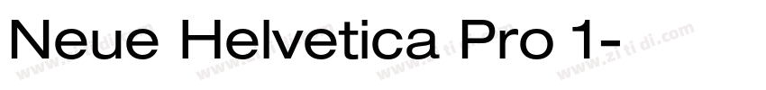Neue Helvetica Pro 1字体转换